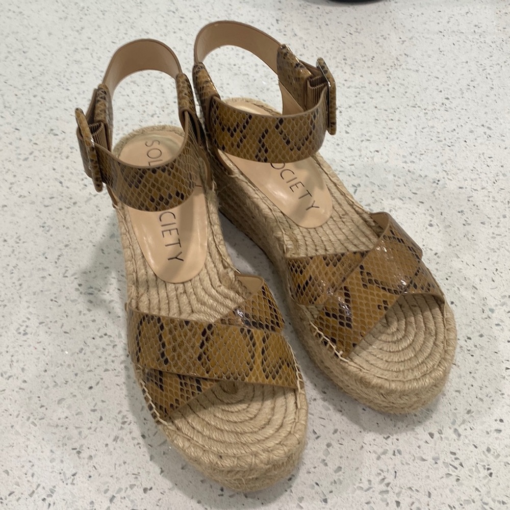 Espadrille Sole/Society Sandals Used excellent condition 9.5